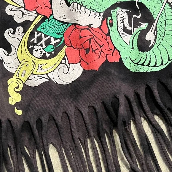 💙TRADED💙Vintage POISON fringe band shirt - Picture 11 of 12